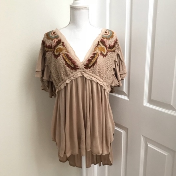 Free People Fiesta Nueva Tunic Sz Med - Picture 3 of 7